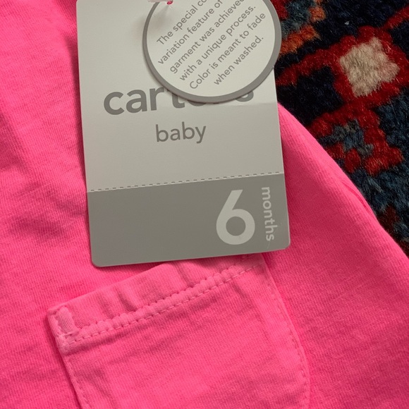 Carter’s Cap Sleeve Pink Top - Picture 2 of 7